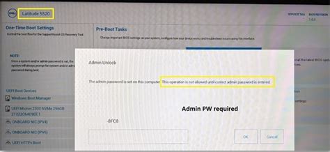 BIOS Password Required to Run ePSA from F12 Boot Once Menu on Latitude ...