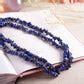 Buy Lapis Lazuli Crystal Healing Natural Stone Mala Online in India ...