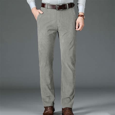 Slim Fit Five Pocket Corduroy Pants // Light Grey (36WX34L) - Amedeo ...