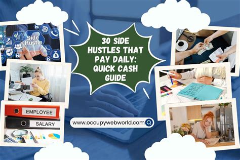 30 Side Hustles That Pay Daily: Quick Cash Guide