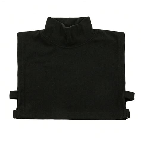 Women Fake Collar Solid Color Turtleneck Dickey Collar Neck Warmer Half ...