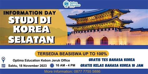 Information Day Studi di Korea Selatan, Optima Educational Services ...