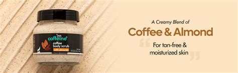 Buy mCaffeine Almond & Coffee Body Scrub for Tan Removal | Exfoliator ...
