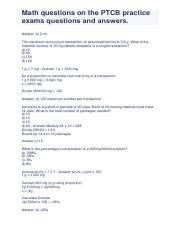 Image result for PTCB Math Questions