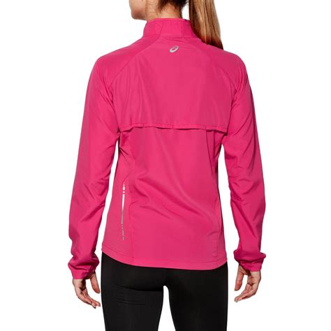 Asics Womens Woven Running Jacket - Ultra Pink - Tennisnuts.com