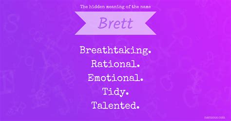 The Name Brett