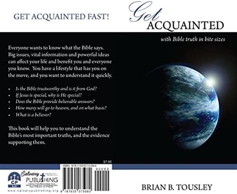Get Acquainted With Bible Truth in Bite Sizes eBook : Tousley, Brian ...