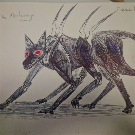 the mechanical hound, Fahrenheit 451 by username29871 on DeviantArt
