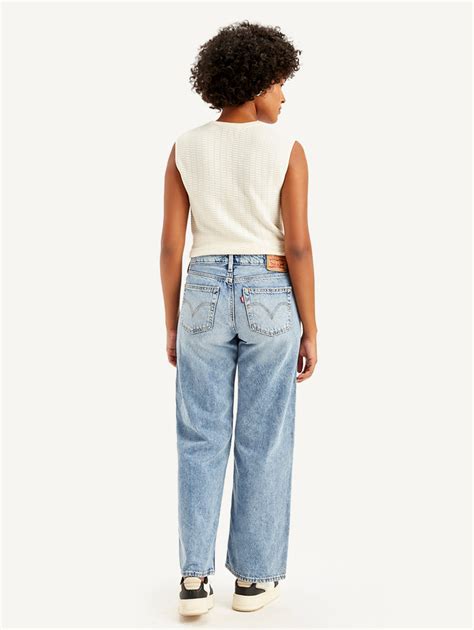 Women's Light Blue Loose Fit Low Rise Jeans – Levis India Store