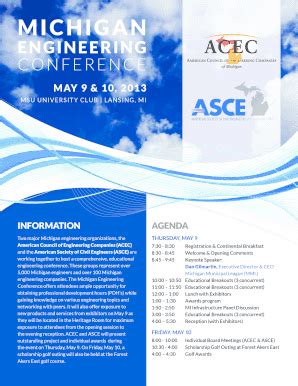 Fillable Online sections asce Annual ACEC and ASCE Joint Conference ...