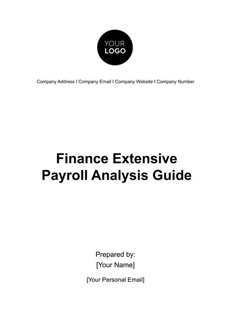 Image result for Payroll Analysis Example