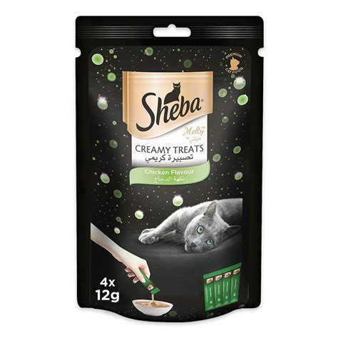 Sheba Creamy Treat Cat Food Chicken Flavour 24 x 48 g Online at Best ...