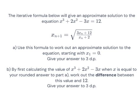 Image result for How to Work Out an Iterative Formula