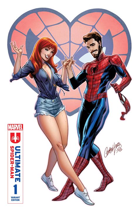 Peter Parker and Mary Jane are totally in love on J Scott Campbell's ...