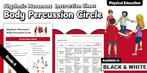 Gr4 PE-Rhythmic Movement–Body Percussion Circle-Instruction Sh