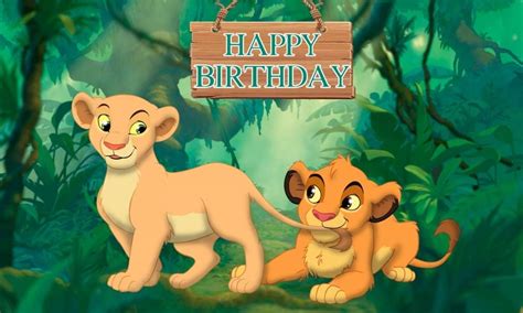 Buy 5x3 ft Lion King Happy Birthday Decorations Banner Baby Simba Nana ...