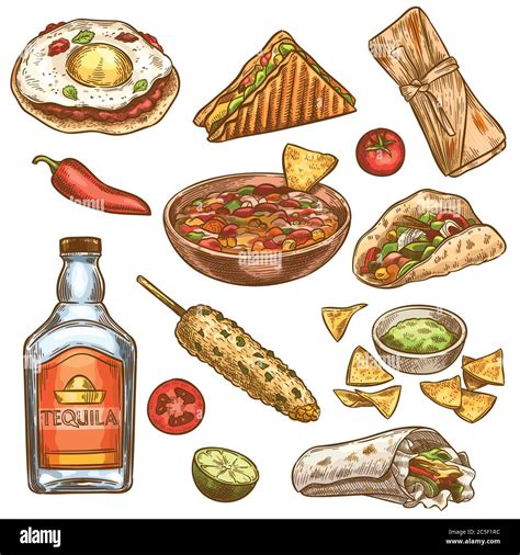 Mexican Food Drawing Ideas
