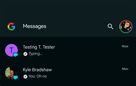 Image result for Google Text Message Example
