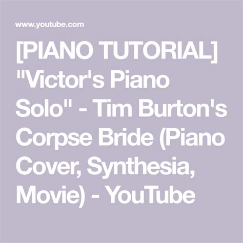 Image result for Corpse Bride Piano Solo