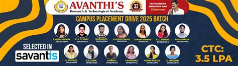 Welcome to Avanthi's Research and Technlogical Academy