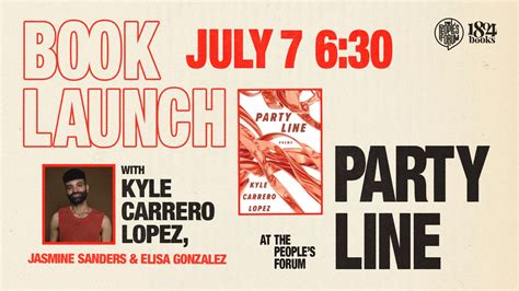 The People's Forum | [Book Launch] PARTY LINE with Kyle Carrero Lopez ...