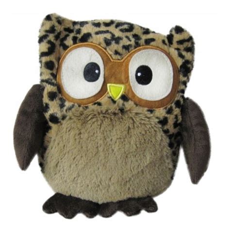 Warmies Thermal Plush Owl Hooty Leopard