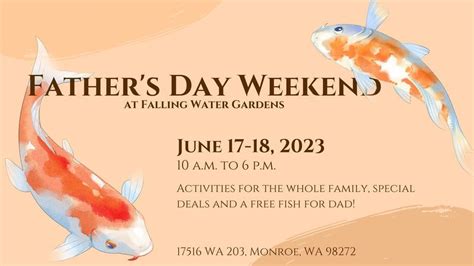 Fathers Day at Falling Water Gardens, Falling Water Gardens, Snohomish ...