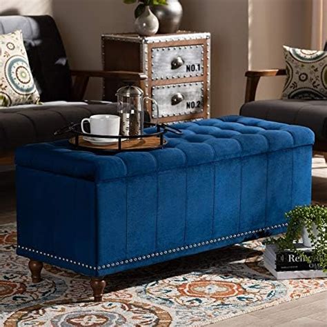 Wood Maker Modern and Contemporary Velvet Upholstered Button-Tufted ...