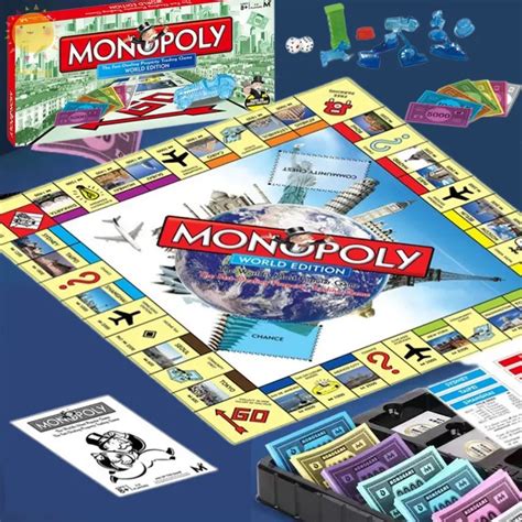 Monopoly Global Village Board Games Tour Real Estate Tycoon Kid ...
