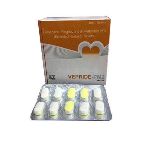 Glimepiride 2mg + Metformin 500mg Tablets Biochemix Healthcare Pvt. L
