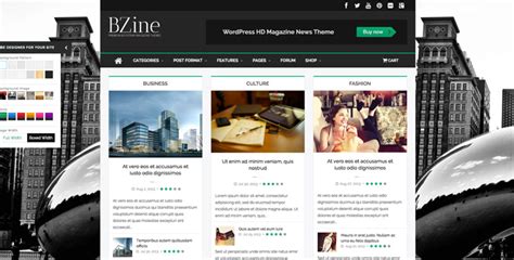 bzine v2 0 wordpress premium hd magazine