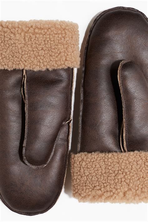 Mittens - Dark brown - Men | H&M IN
