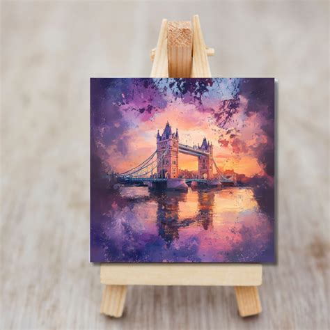 Tower Bridge with a Twilight Glow Canvas Frames – Genie Art