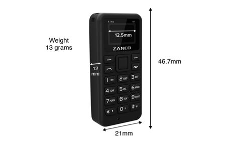 Zanco Tiny T1 è il telefono più piccolo al mondo e costa 40 dollari