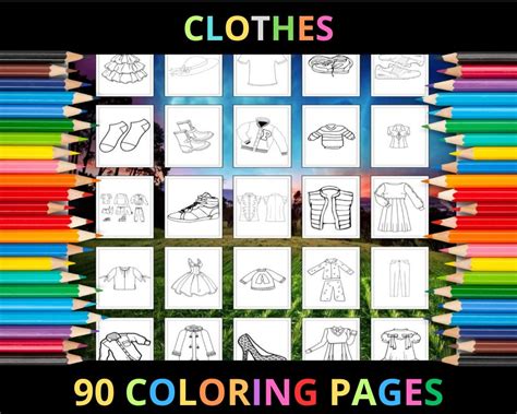 Clothes Coloring Worksheet 的图像结果