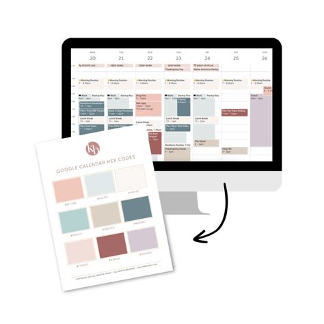 Image result for Color Coding Tasks in Google Calendar