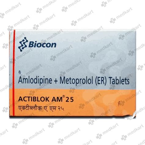 ACTIBLOK AM 25MG TABLET 10'S Price, Uses, Side Effects & Substitutes ...