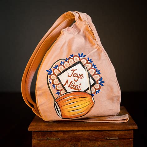 Handpainted Beadbag - Jaya Nitai – I Love Mayapur