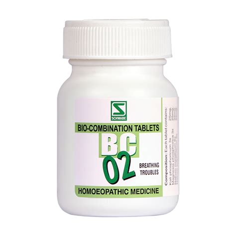 Schwabe Bio Combination No. 2 (BC2) for Nervous Asthma & Bronchial ...