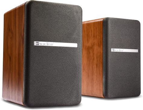 Buy SINGING WOOD BT25 Bluetooth Powered Bookshelf Speakers for Record ...