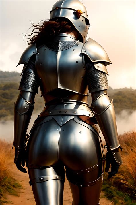 Sexy Female Knight In Iron Armor From Behind by Ravadineum on DeviantArt