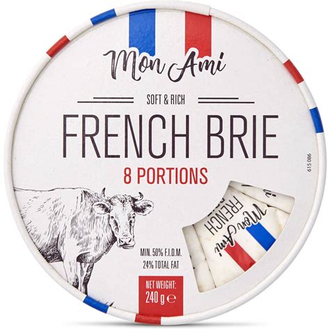 Calories in Mon Ami French Brie Portions calcount