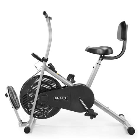 Klikfit Air Bike Exercise Cycle Indoor Stationary For Home Gym Cardio ...
