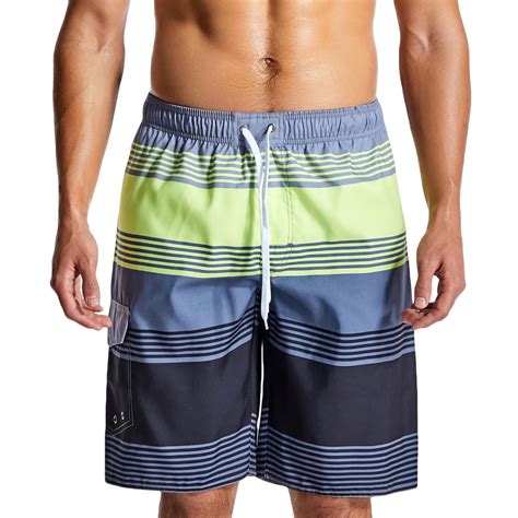 APEXFWDT Big and Tall Mens Swim Trunks Long, 9 Inches Inseam Mens ...