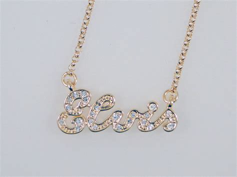 Gold Plated Signature Necklace ELV042NFC – The Elvis Jeweler