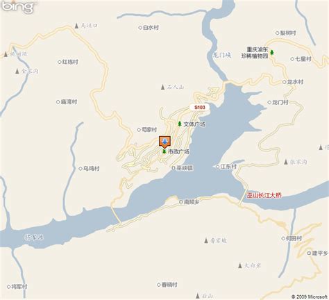 重庆市巫山县地图