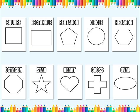 Image result for Shapes Color Sheets
