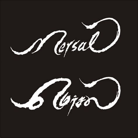 ise360 Mersal Logo English & Tamil Die Cut Sticker White Reflection for ...
