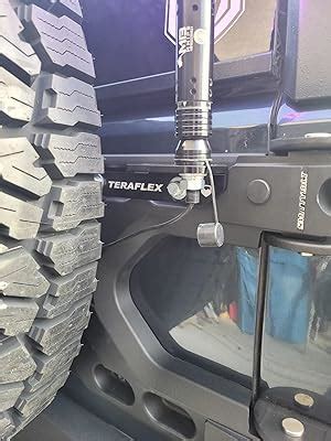 Buy Teraflex 4997192 JL: CB Antenna & Flag Whip Mount Bracket Kit ...