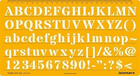 Isomars Lettering Stencil 114 : Amazon.in: Home & Kitchen